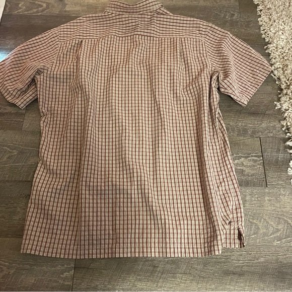 Eddie Bauer Men's Tan Plaid Button Down Shirt - Picture 7 of 10